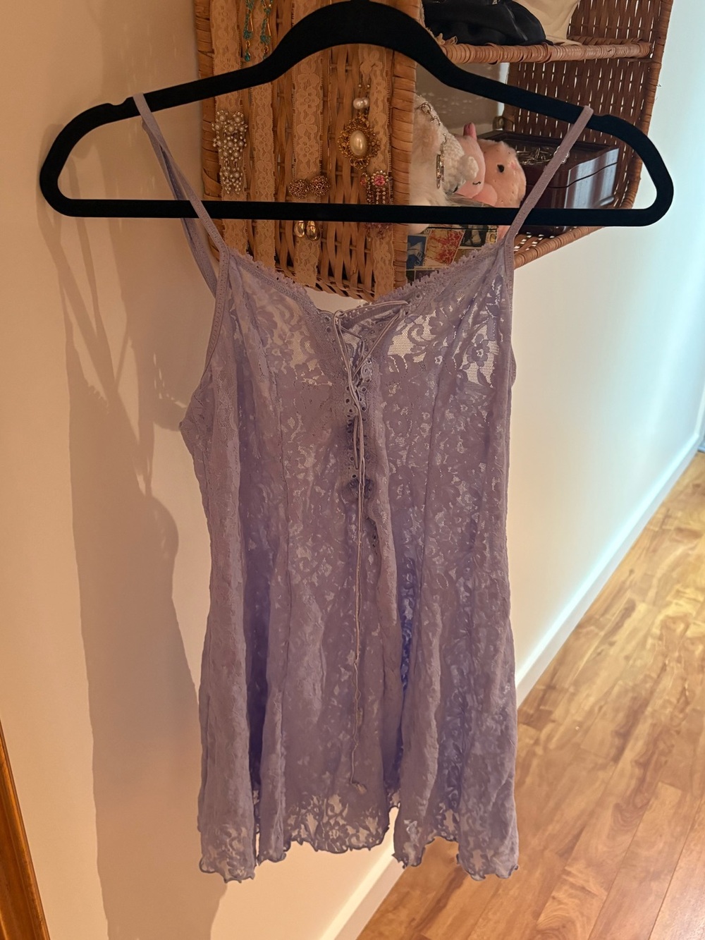Arianne Lavender Lace Camisole Slip